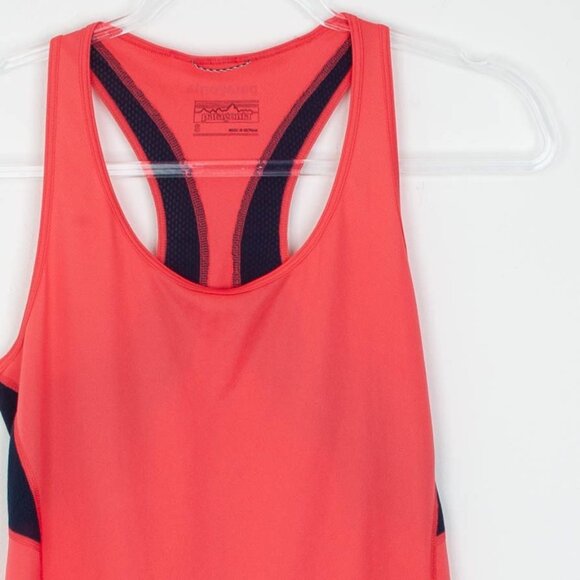 Patagonia Womens Fore Runner Racerback Tank Top Size S Orange Hiking Outdoors - Picture 2 of 8
